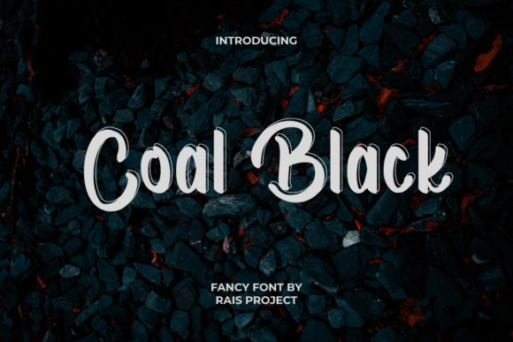 Coal Black Font Poster 1
