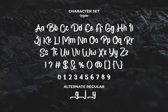 Coal Black Font Poster 3