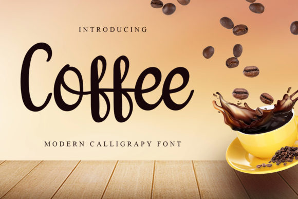 Coffee Font Poster 1