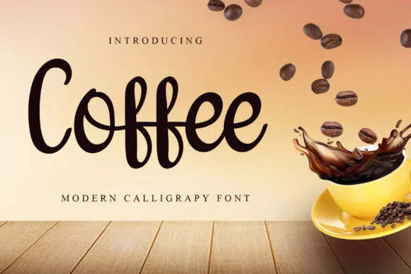 Coffee Font Poster 1