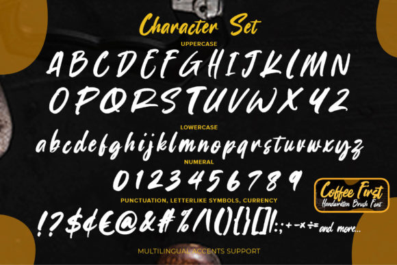 Coffee First Font Poster 7