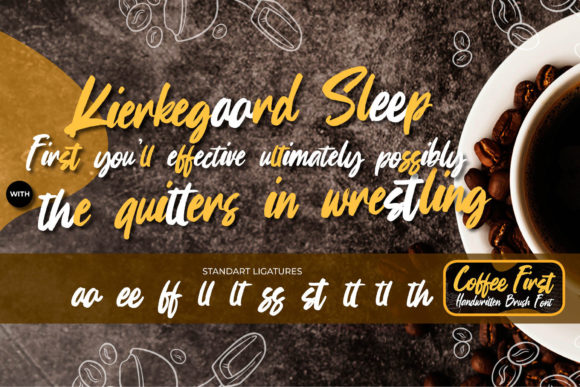 Coffee First Font Poster 8