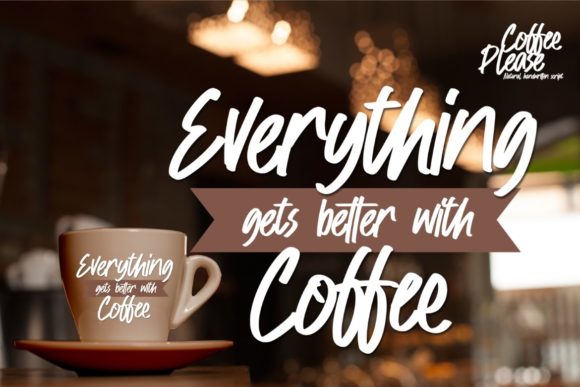 Coffee Please Font Poster 3