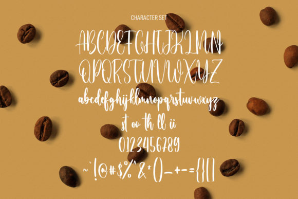Coffee Tables Script Font Poster 8