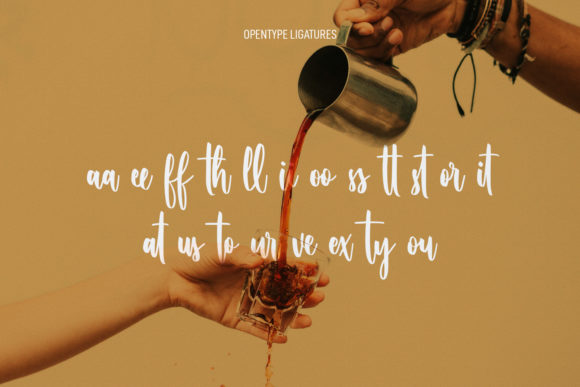Coffee Tables Script Font Poster 9