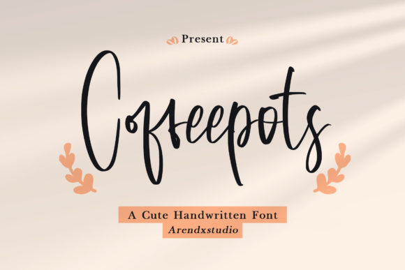 Coffeepots Font Poster 1
