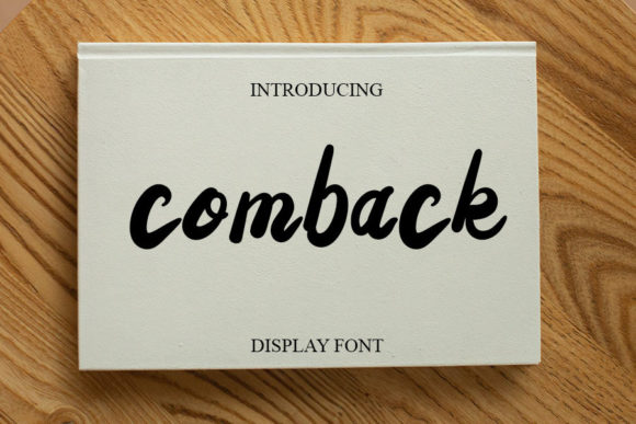 Comback Font Poster 1