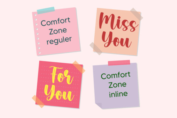 Comfort Zone Font Poster 6