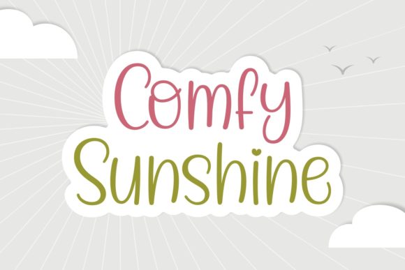 Comfy Sunshine Font Poster 1