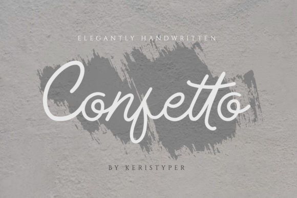 Confetto Font Poster 1