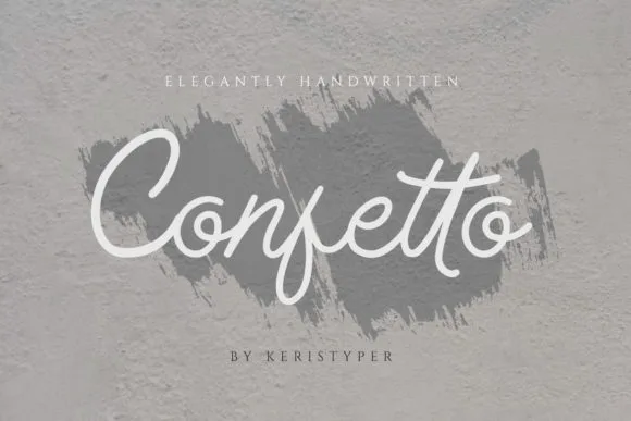 Confetto Font Confetto Font Poster 1