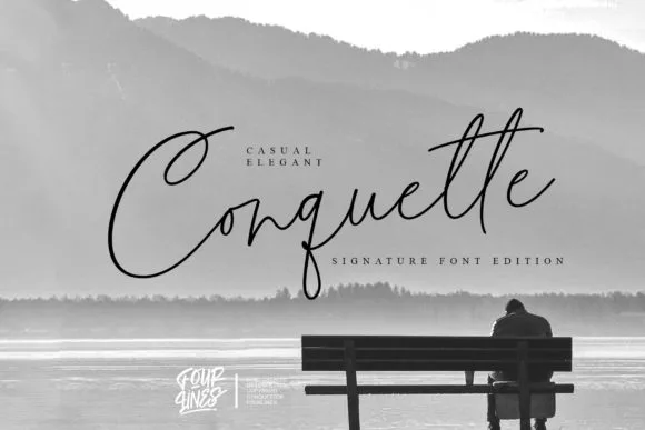 Conquette Font Conquette Font Poster 1