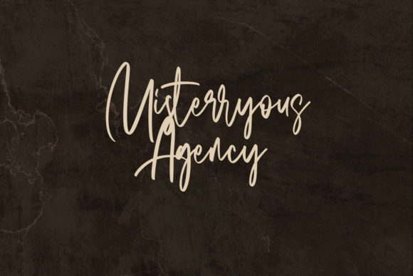 Conspirates Signature Font Poster 10