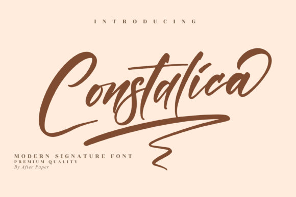 Constalica Font Poster 1
