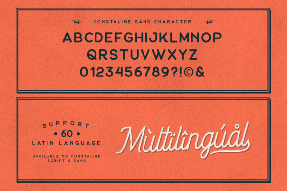 Constaline Font Poster 12