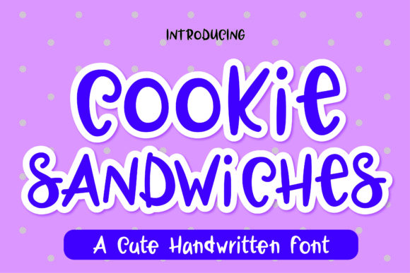 Cookie Sandwiches Font Poster 1