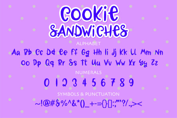 Cookie Sandwiches Font Poster 2