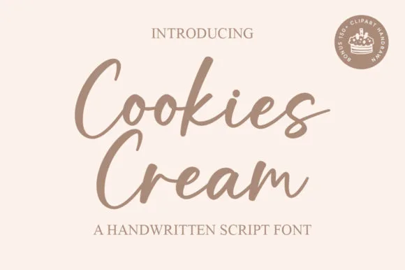 Cookies Cream Font Cookies Cream Font Poster 1