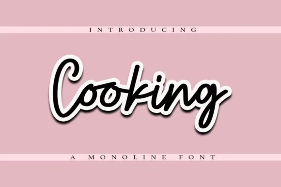 Cooking Font Cooking Font Poster 1