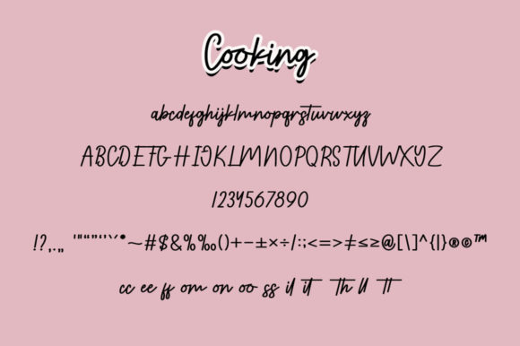 Cooking Font Poster 5