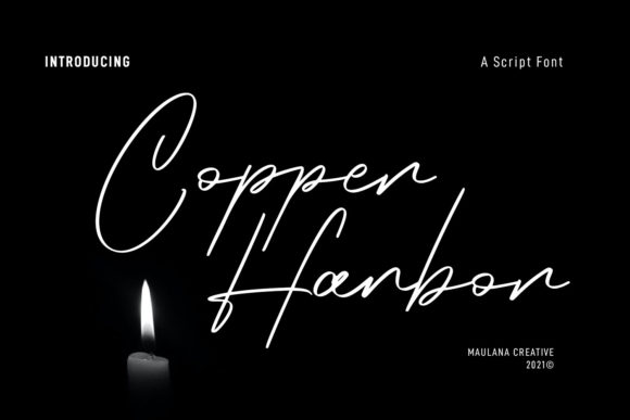 Copper Harbor Script Font Poster 1