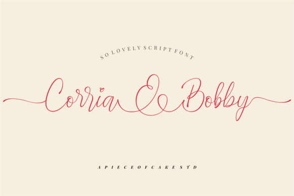 Corria & Bobby Font Poster 1