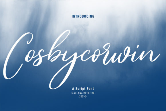 Cosbycorwin Script Font Poster 1