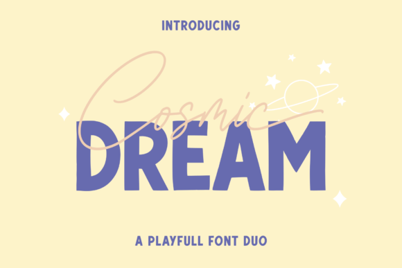 Cosmic Dream Font Cosmic Dream Font Poster 1