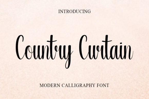Country Curtain Font Poster 1