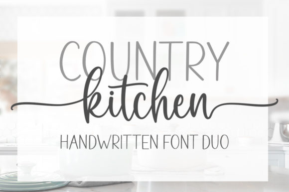 Country Kitchen Font Poster 1