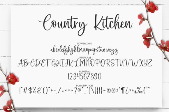Country Kitchen Font Poster 8