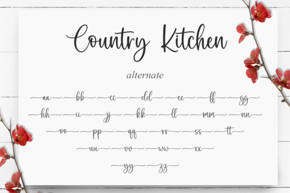 Country Kitchen Font Poster 9
