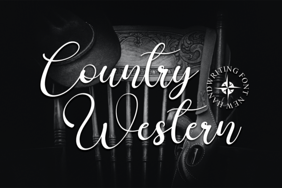 Country Western Font Poster 1