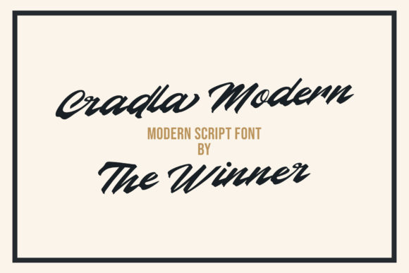Cradla Font Poster 2