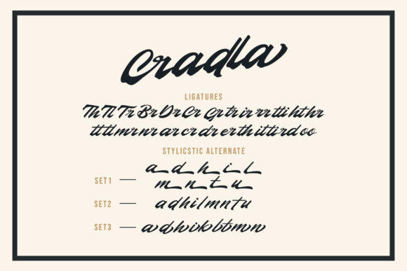 Cradla Font Poster 11
