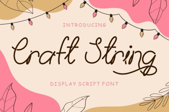 Craft String Font Poster 1