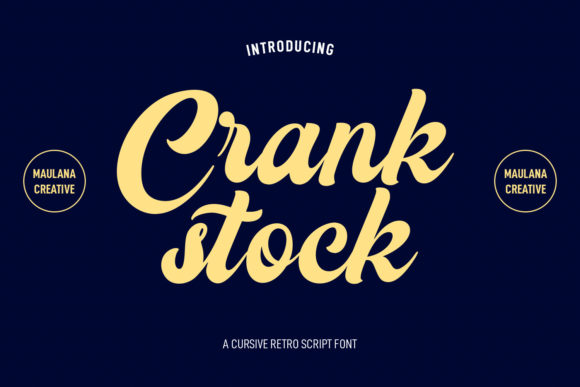 Crankstock Font Poster 1