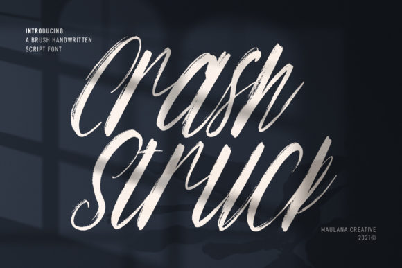 Crash Struck Font Poster 1