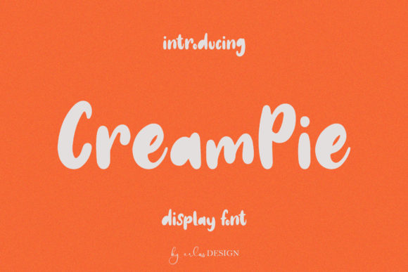 CreamPie Font Poster 1