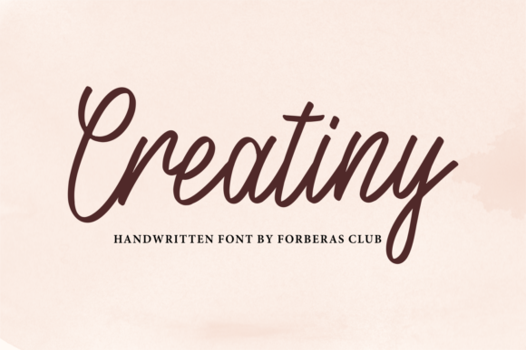 Creatiny Font Creatiny Font Poster 1