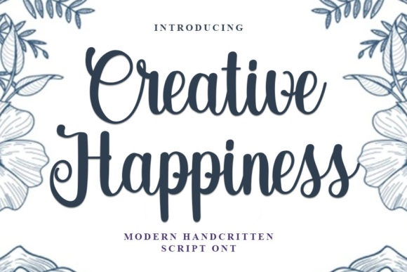 Creative Happiness Font Poster 1
