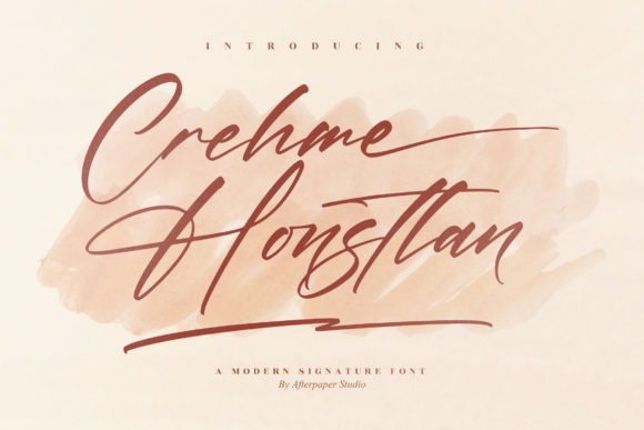 Crehme Honstlan Font