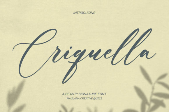 Criquella Script Font