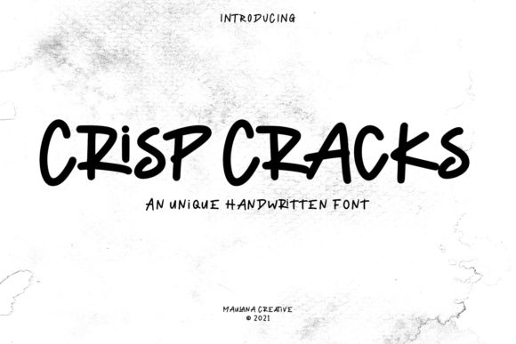 Crisp Cracks Font Poster 1