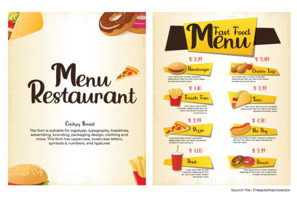 Crispy Bread Font Poster 3