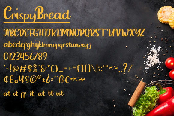Crispy Bread Font Poster 5