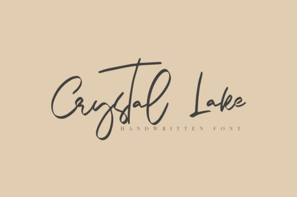 Crystal Lake Font Poster 1