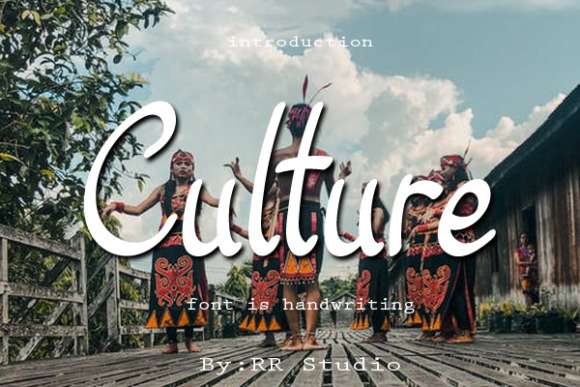 Culture Font Poster 1