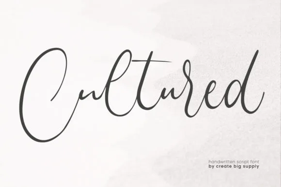 Cultured Font Cultured Font Poster 1