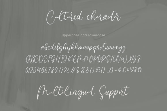 Cultured Font Poster 7